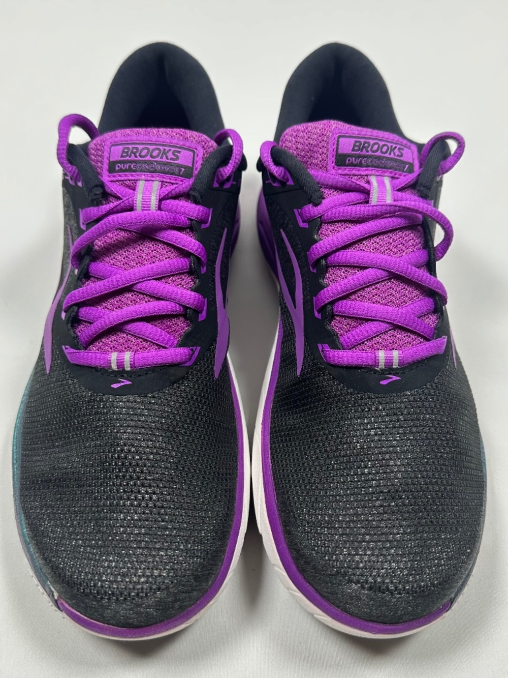 Brooks PureCadance  7 Women's 10B Running Connect Neutral Shoes Black Purple